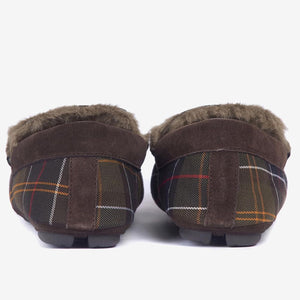 Barbour slippers Monty Classic moccasin style Recycled MSL0001TN12 heel