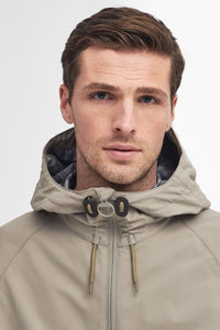 Barbour Showerproof Kirkhill Jacket in STONE  Concrete MSP0105ST11 hood