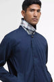 Barbour coat Rokig  mens' lightweight waterproof jacket in Navy MWB0856NY73 collar