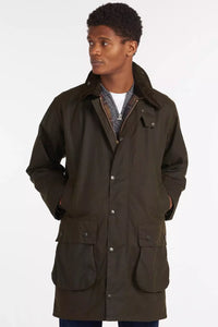Barbour Northumbria Classic wax jacket in Olive MWX0009OL91 long