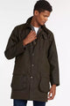 Barbour Northumbria Classic wax jacket in Olive MWX0009OL91 tall