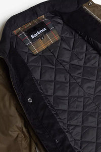 Barbour Corbridge Wax Jacket New Beech MWX0340SN91 lining