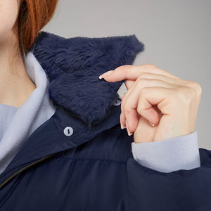 Toggi Maple long Padded Coat in Navy by TOGGI fur