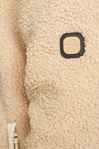 Toggi Ladies Spruce Shearling Jacket in Stone colour Toggi logo