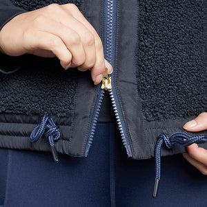 Toggi Gilet Brooks Sherpa fleece  Hooded in Navy BrooksNavy ZIP