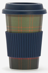 Barbour travel Mug reusable in tartan UAC0267TN11 back