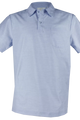 Viyella shirt short sleeve AEROLITE Cotton Polo Shirt in Sky Blue 135  IBB0050/SS26 Viyella