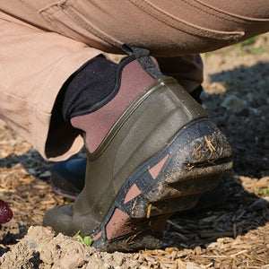Rouchette CLEANLAND Marron Ankle Boots in Brown neoprene gardening