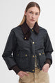 Barbour Beadnell Cropped short wax jacket in Sage LWX1403SG51 style