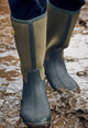 Grubs Wellington neoprene boots Frostline Classic 5.0 in Moss green GFROST muddy