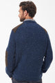Barbour Jumper the Raisthorpe crew neck in speckled Navy MKN1483NY91 back