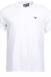 Barbour white sports tee Essential Tee shirt round neck MTS0331WH11 fashion