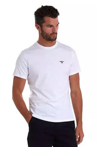 Barbour white sports tee Essential Tee shirt round neck MTS0331WH11 style