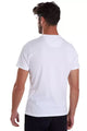Barbour white sports tee Essential Tee shirt round neck MTS0331WH11 back