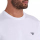 Barbour white sports tee Essential Tee shirt round neck MTS0331WH11 logo