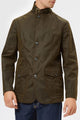 Barbour Lutz Wax Jacket -Olive MWX0566OL51 button