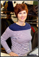 Barbour Staithes ladies striped top in classic NAVY LML0315NY91 stripe