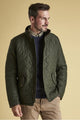 Barbour Powell Mens Quilted jacket -Sage/Olive-New-MQU0281GN72
