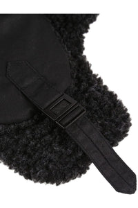 Barbour Trapper Hat-Fleece Lined-Black-MHA0033BK11 fastener