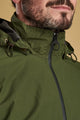 Barbour Rosedale-Mens Jacket- Waterproof Breathable-Rifle Green-MWB0680GN51 collar
