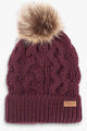 Barbour Christmas Set-Beanie Penshaw and Cable Scarf-Bordeaux-LGS0025PU91 hat