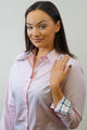 Barbour Ladies Shirt-Portsdown-Pale Pink-LSH1206PI35 cuff