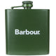 Barbour Green Hip Flask Logo in Barbour Green MAC0442GN11