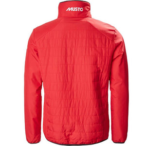 Musto Corsica Primaloft Funnel Jacket  in True Red 82065 back