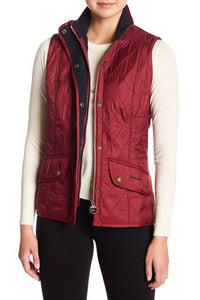 Barbour Dovecote-ladies Gilet-Red-LQU0850RE53