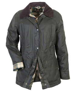 Barbour Beadnell Ladies Classic Sage Green Wax Jacket
