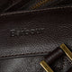 BARBOUR TRAVEL EXPLORER BAG - CHOCOLATE BROWN LEATHER - UBA0008BR91 - Embossed Logo Detail