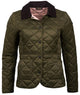 Barbour Deveron-Quilt-Olive/Pale Pink-LQU1012OL51 fl;at