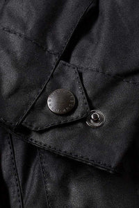 BARBOUR CORBRIDGE WAX JACKET - BLACK - MWX0340BK91 - Cuff Detail