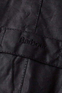 BARBOUR CORBRIDGE WAX JACKET - BLACK - MWX0340BK91 - Hang Loop Detail