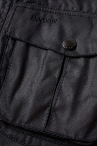 BARBOUR CORBRIDGE WAX JACKET - BLACK - MWX0340BK91 - Pocket Detail