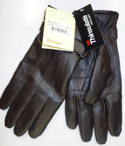 Barbour Mens Gloves in Burnished Dark Brown Thinsulate Leather MGL0009BR71