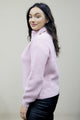 Barbour Stavia Ladies Knit chunky sweater in Pink Rosewater LKN1254PI39 length