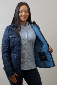 Barbour Bowfell-Ladies Quilt-Navy-LQU1028NY71 bust