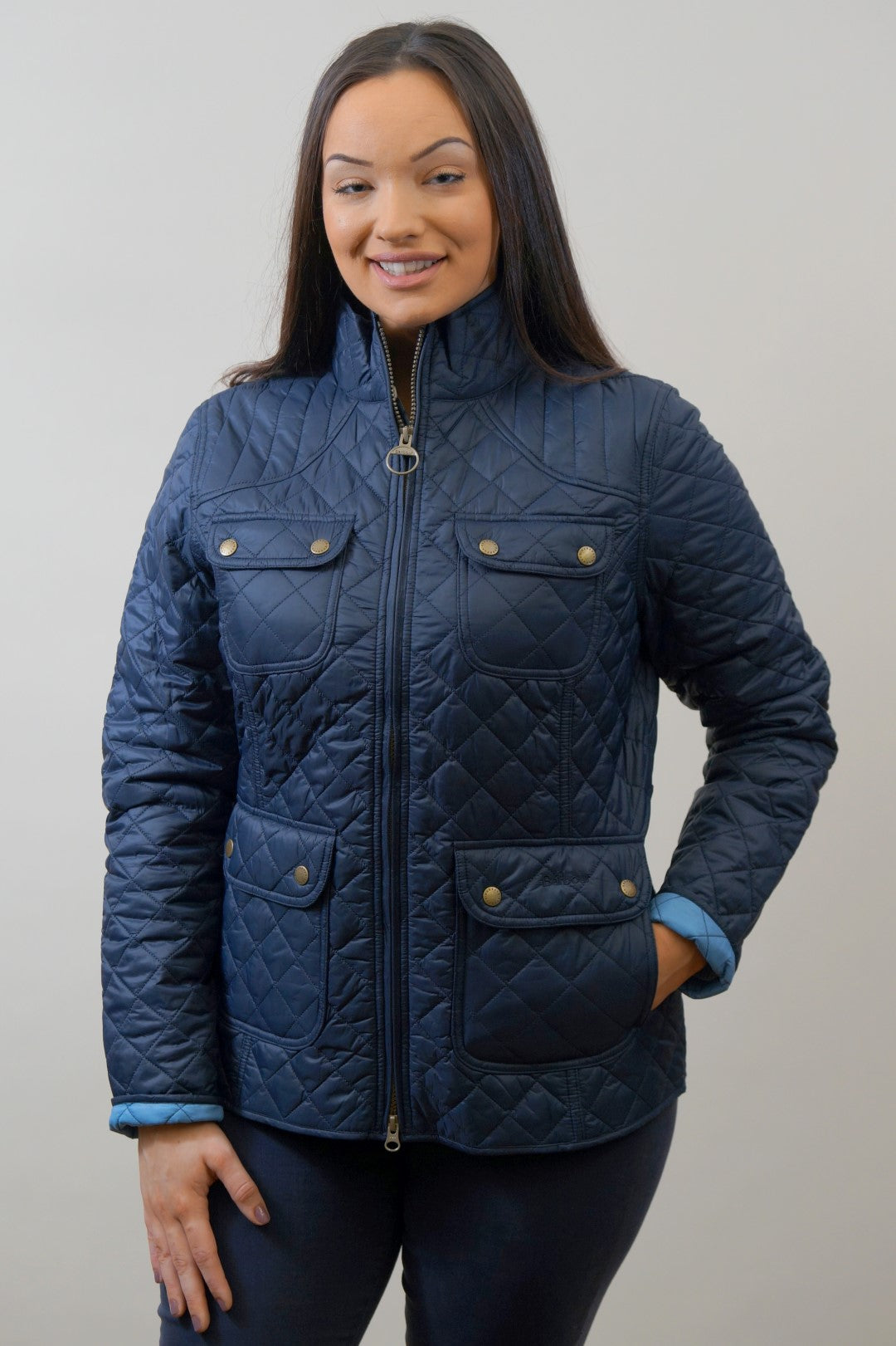 Barbour Bowfell Ladies Quilt Jacket - Navy LQU1028NY71 – Smyths Country ...