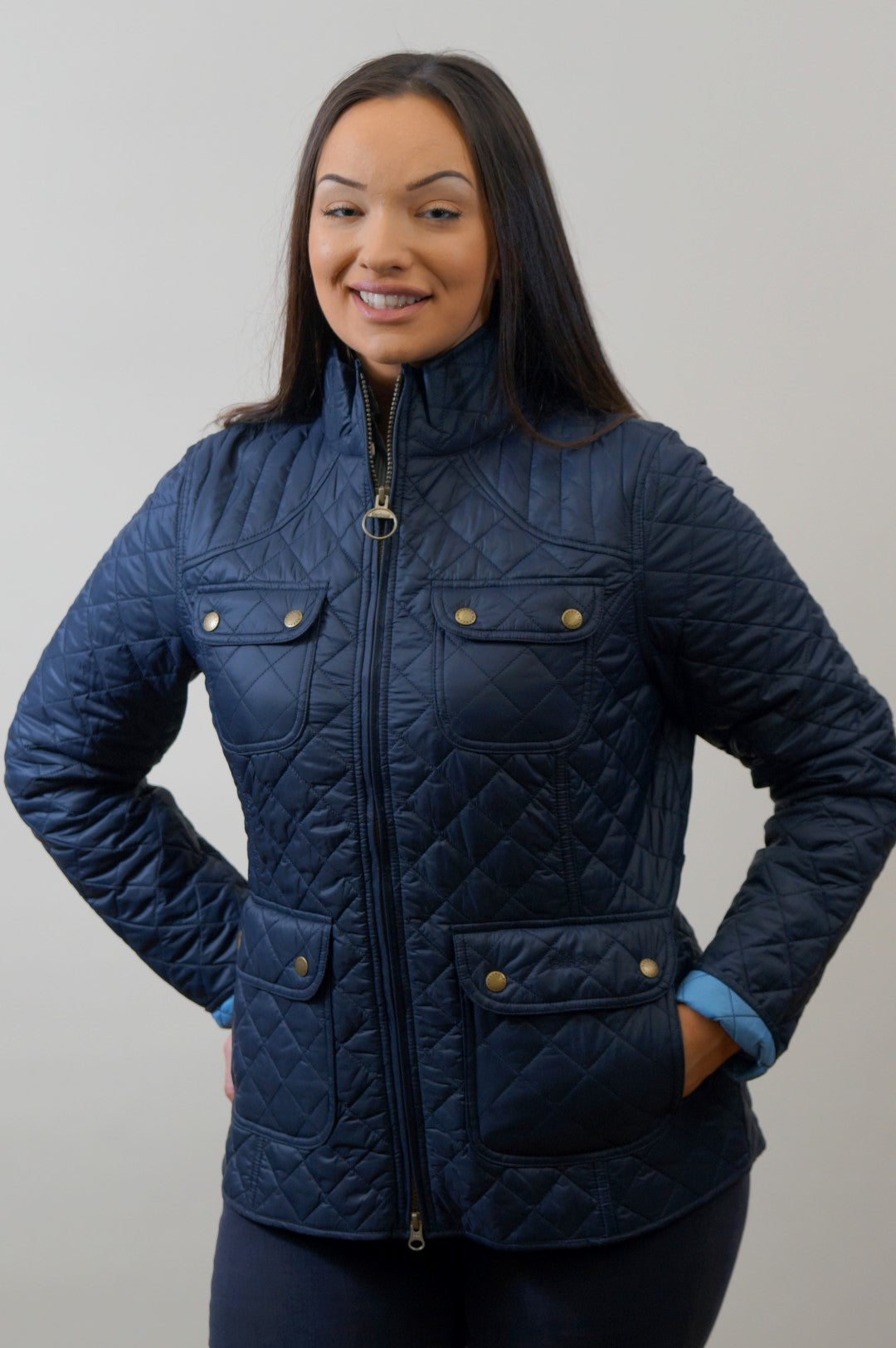 Barbour Bowfell Ladies Quilt Jacket - Navy LQU1028NY71 – Smyths Country ...