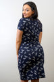 Barbour Dress- Manor-Navy Dragonfly-LDR0221NY73 back