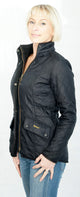 Barbour Cavalry Ladies Black Polarquilt Jacket side view