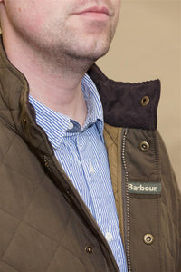 Barbour Shoveler mens quilt  MQU0784OL73 logo