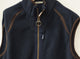 Barbour Langdale mens Fleece Gilet in NAVY suede trims
