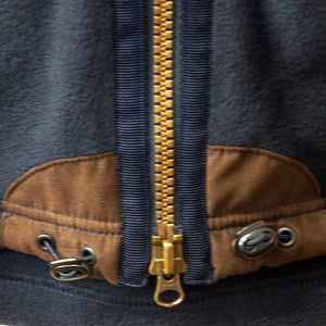 Barbour Langdale mens Fleece Gilet in NAVY drawstring hem