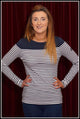 Barbour Staithes ladies striped top in NAVY LML0315NY91 slim
