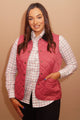 Barbour Gilet-Deveron-Ladies -Pink/Tayberry-LCI0041PI52 open