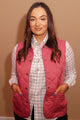 Barbour Gilet-Deveron-Ladies -Pink/Tayberry-LCI0041PI52