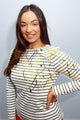 Barbour Blouse-Hawkins Top-Olive Cloud-Duck Pattern -LML0656OL51 yellow