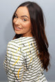Barbour Blouse-Hawkins Top-Olive Cloud-Duck Pattern -LML0656OL51 pattern